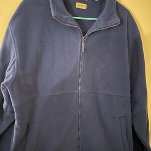 Izod Men's Deep Blue Zip-Up Sweater